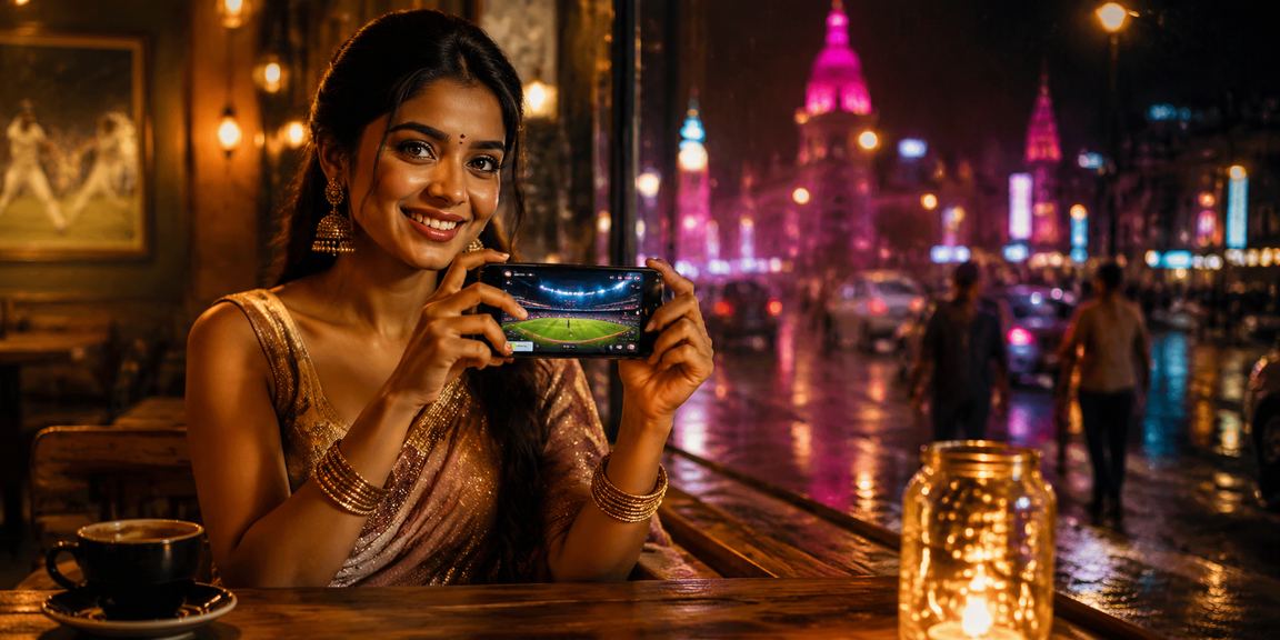 Players enjoying live casino games with neon setup in Mumbai